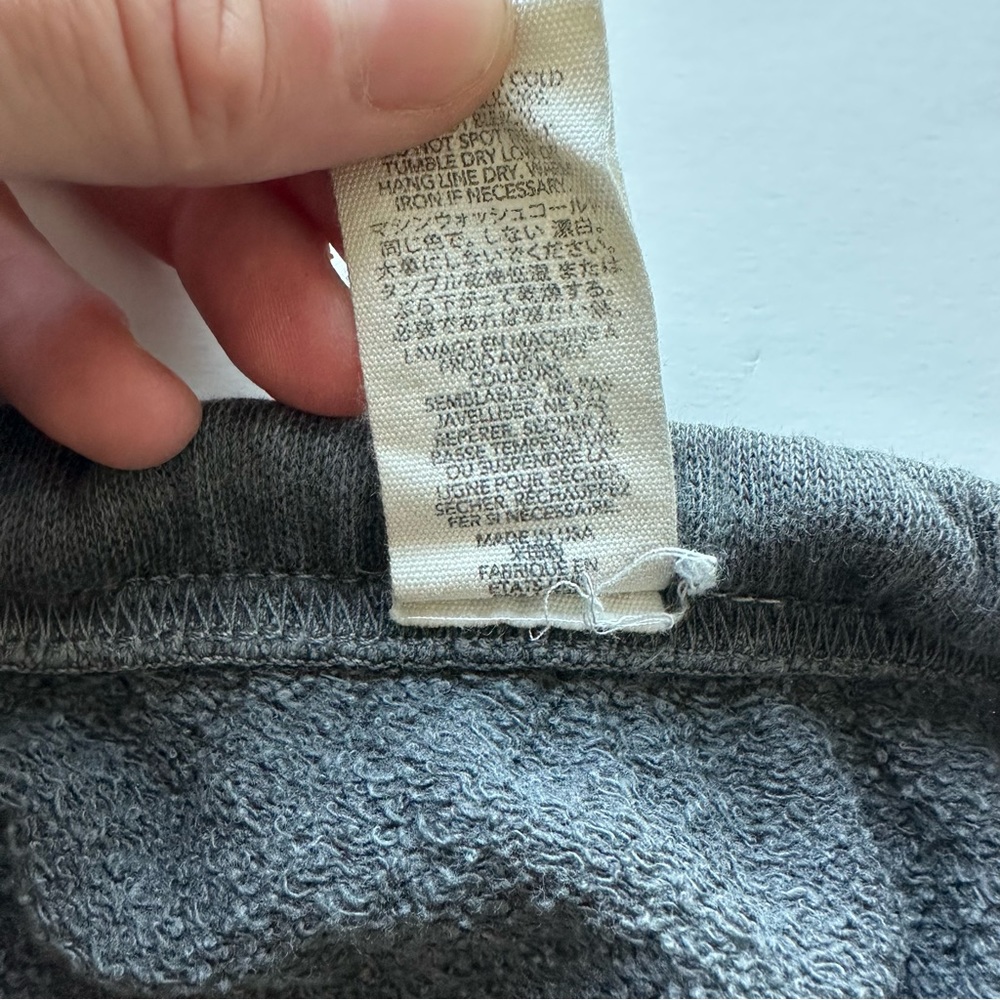 The Great Cropped Sweatpants Washed Black Gray Color  100% Cotton SZ 1 Small - Picture 4 of 10